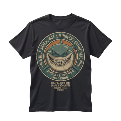 Oversized Clownfish Ocean Bruce Shark Magic Kingdom Family Vacation Graphic Apparel, Unisex TShirt