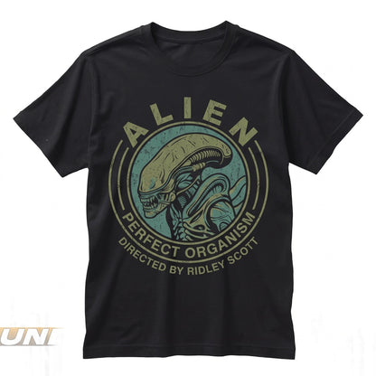 Vintage 1979 Sci-Fi Horror Space Monster Graphic Faded Washed Black Retro Film Merch Gift Unisex TShirt