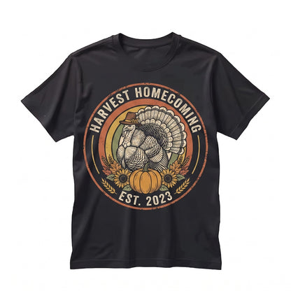 Thanksgiving Turkey Dinner Graphic Pumpkin Season Thankful Family Holiday Gift Unisex TShirt