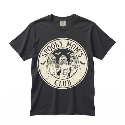 Spooky Mom Caffeine Required Halloween Mother Fall Coffee Lover Graphic Apparel Unisex TShirt