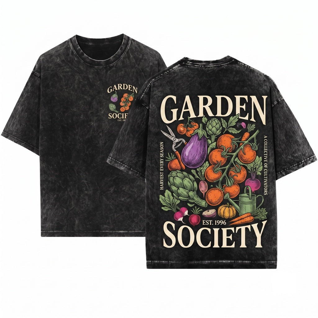 Women Gardening Vegetable Garden Gift Apparel Unisex Wash T-Shirt
