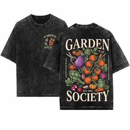 Women Gardening Vegetable Garden Gift Apparel Unisex Wash T-Shirt