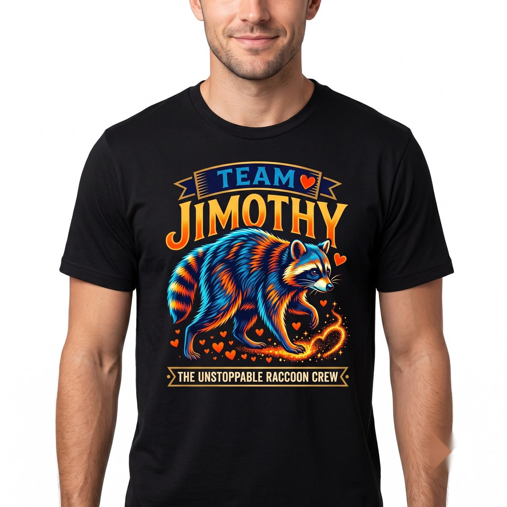 Funny Meme Raccoon Animal Team Jimothy Unisex TShirt