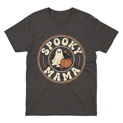 Retro Groovy Halloween Mama Ghost Hooded Sweatshirt Hippie Spooky Vibes Unisex TShirt
