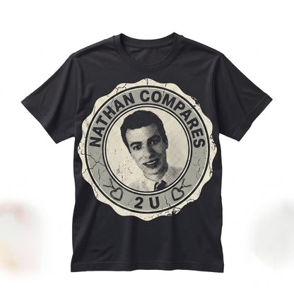 Nathan Fielder Funny Face Meme Graphic Deadpan Comedy Vintage Cotton Crewneck Unisex TShirt