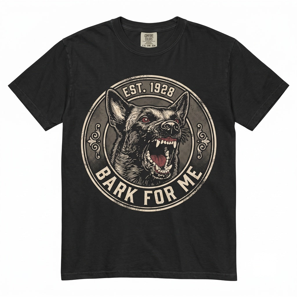 Gothic Aggressive Dog Dark Academia Pet Lover Graphic Vintage Apparel Unisex TShirt