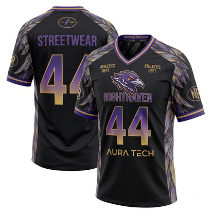 Unisex Game Day Athletic Football Fan Jersey - Lightweight Breathable Stitched Mesh
