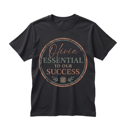 Personalized Employee Appreciation Coworker Gift Essential Success Team Member Unisex TShirt
