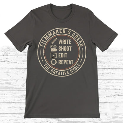 Film Video Editor Gift Vlogger Content Creator Uploading Graphic Unisex TShirt