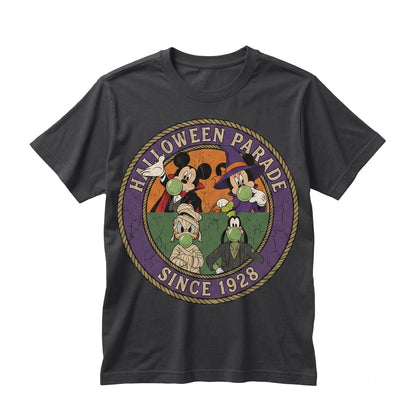 Vintage Spooky Season Bubble Mouse Pals Halloween Party 2026 Theme Park Vacation Graphic Unisex TShirt