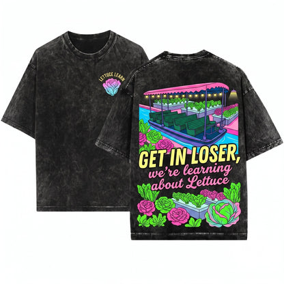 Get In Loser Magical Journey Playful Future Land Aesthetic Retro Theme Park Trip Trendy Oversized Unisex Wash T-Shirt