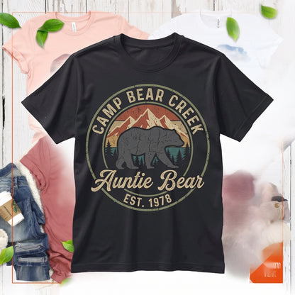 Matching Family Bear Auntie Gigi Mama Papa Graphic Cotton Apparel Unisex TShirt