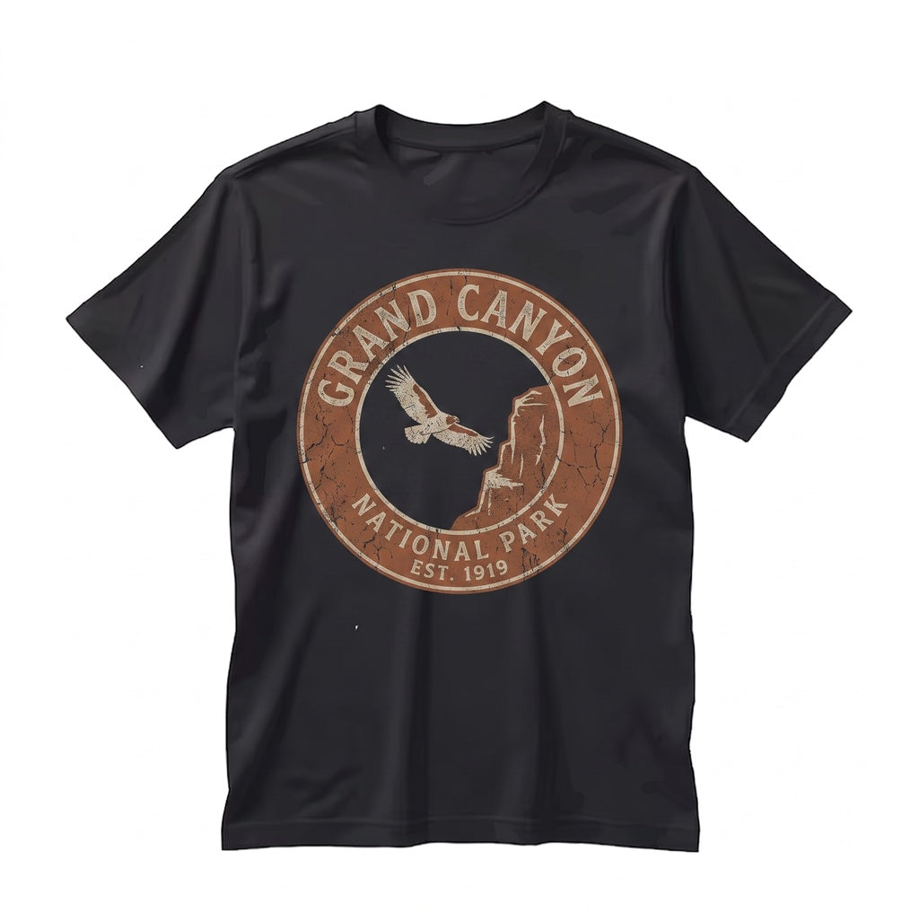 Grand Canyon National Park Arizona Desert Graphic Vintage Landscape Retro Hiking Nature Gift Unisex TShirt
