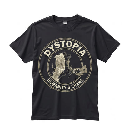 Dystopia Graphic Post-Apocalyptic Cyberpunk Grunge Dark Aesthetic Cotton Unisex TShirt