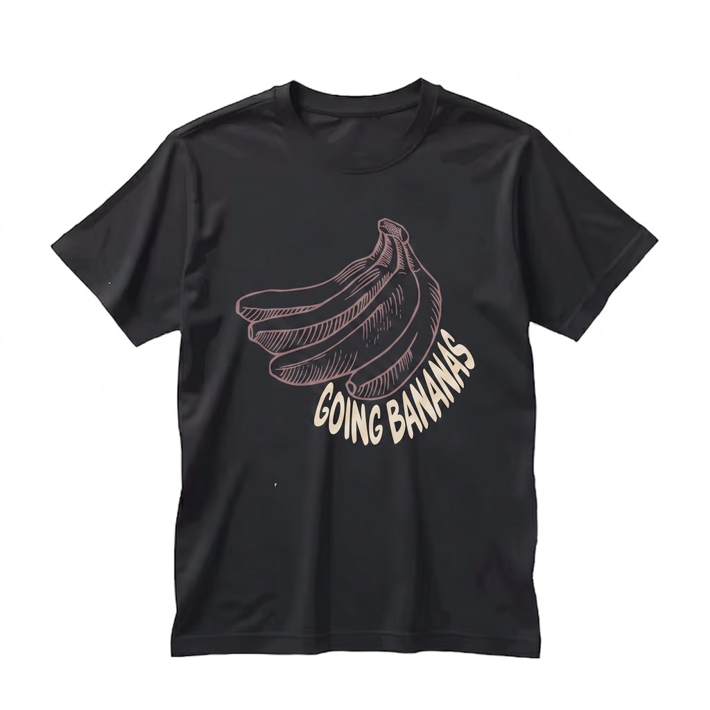 Funny Banana Graphic Yellow Fruit Lover Gift Casual Apparel Cotton Print Unisex TShirt