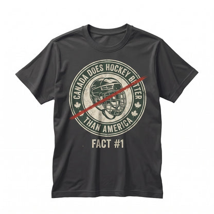 Funny USA Ice Hockey Fan Sarcastic Canada Rivalry Graphic Gift Apparel Unisex TShirt