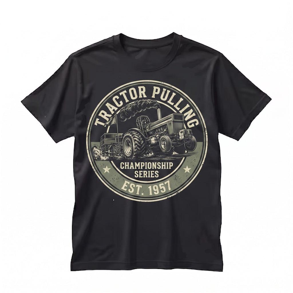 Id Rather Be Tractor Pulling Rustic Farm Life Gift for Men Diesel Power Dirt Track Unisex TShirt