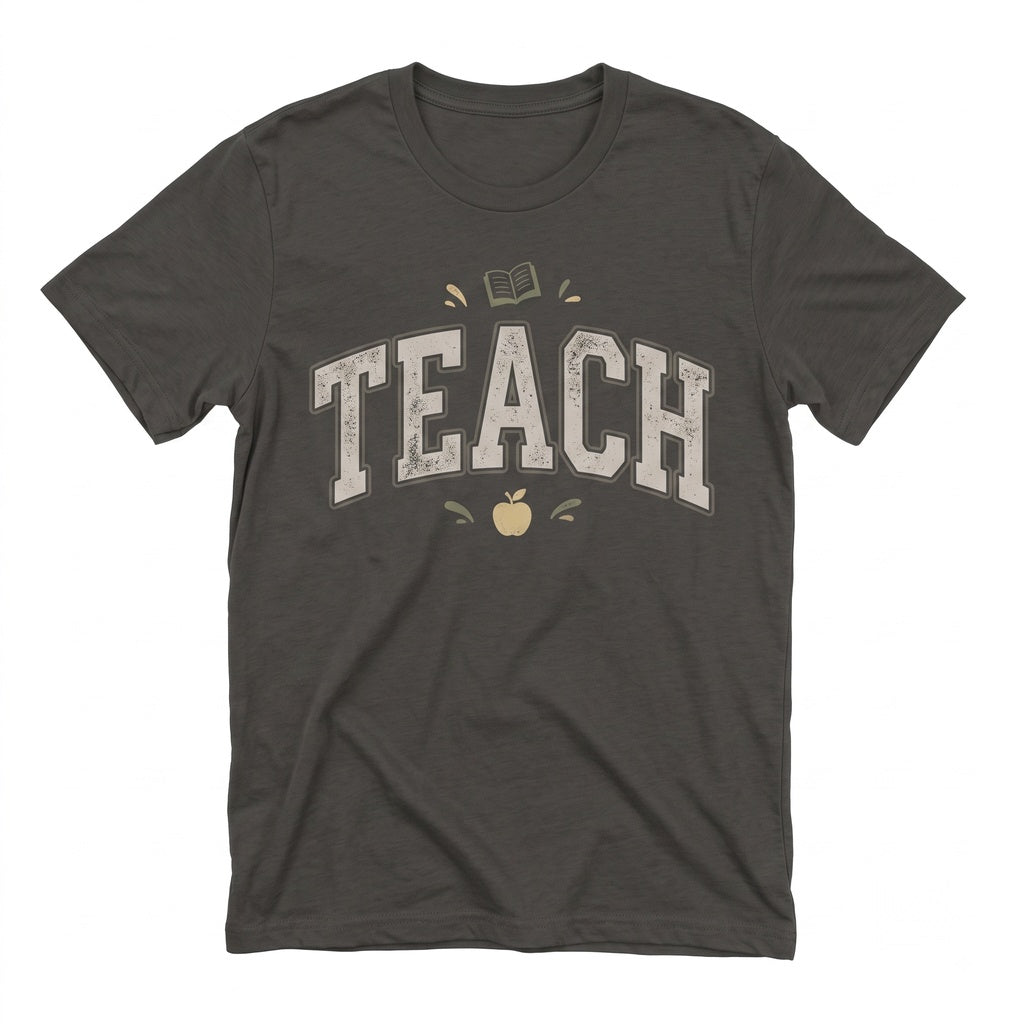 TEACH Teacher Educator School Classroom Academic Cute Graphic Gift Top Unisex TShirt