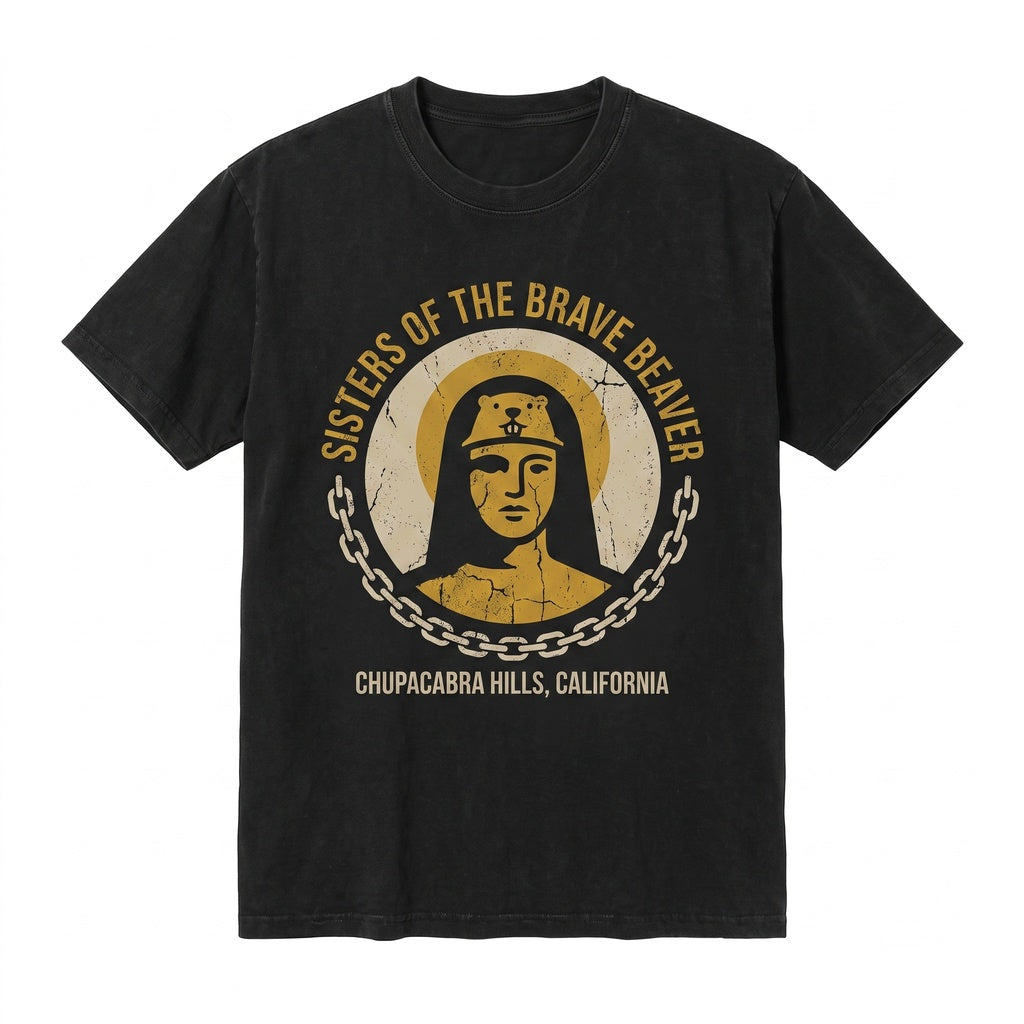 Sisters of the Brave Beaver Funny Movie Fan Graphic Vintage Humor Apparel Unisex TShirt