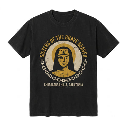 Sisters of the Brave Beaver Funny Movie Fan Graphic Vintage Humor Apparel Unisex TShirt