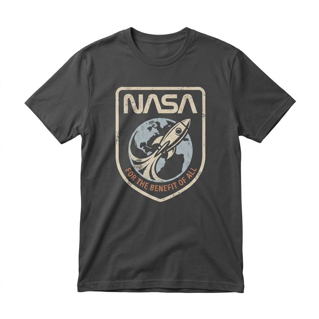 Vintage 1980s NASA Space Logo Graphic Streetwear Apparel Unisex TShirt