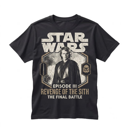 Oversized Anakin Revenge Sith Graphic Vintage Sci-Fi Dark Side Fallen Jedi Merch Gift Unisex TShirt