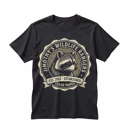 Jimothy Raccoon Graphic Black And White Wildlife Woodland Animal Gift Unisex TShirt