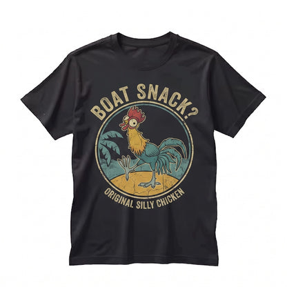 Island Princess Distressed Chicken Boat Snack Animated Movie Family Trip Graphic Unisex TShirt