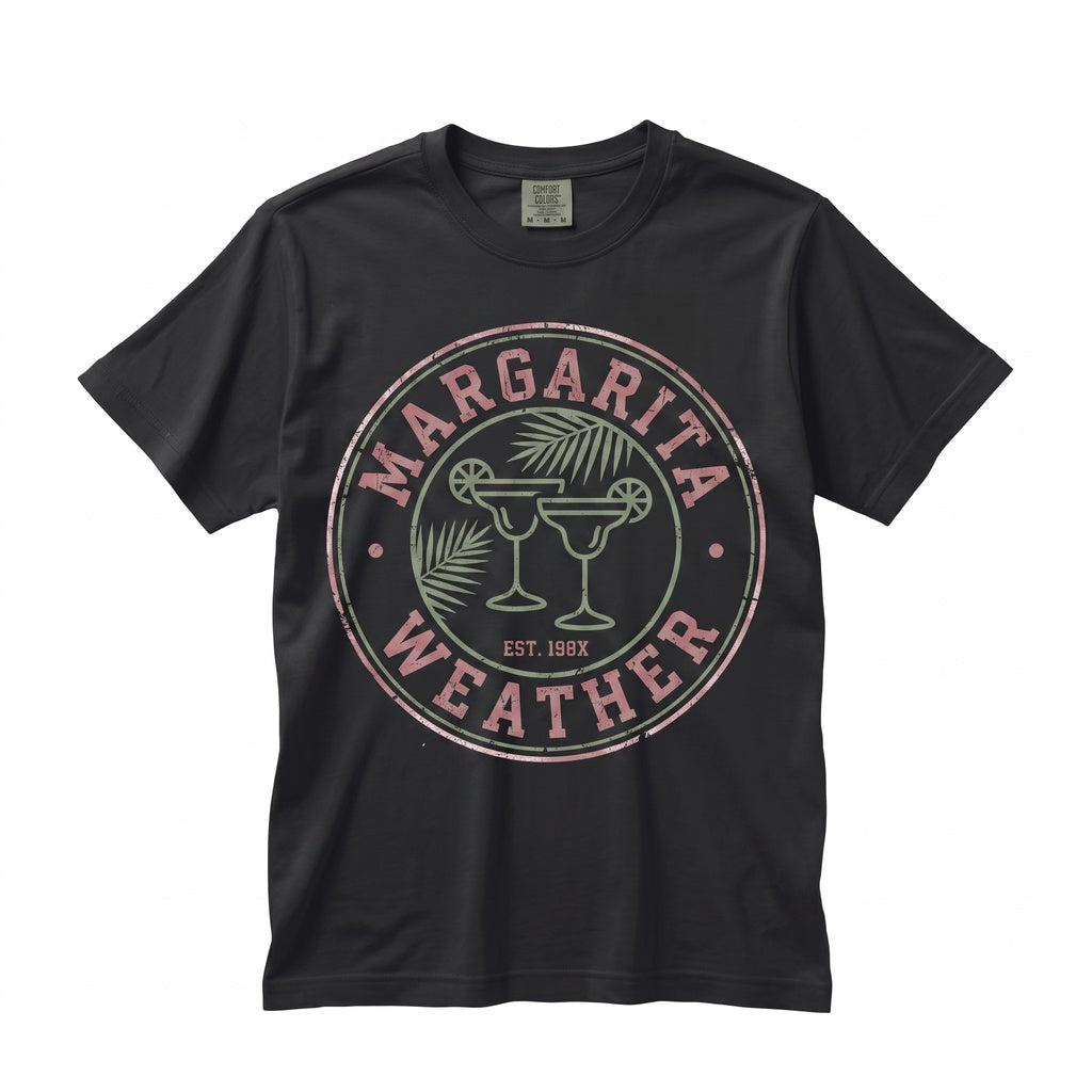 Margarita Weather Beach Ready Vacation Sunshine Summer Fun Graphic Unisex TShirt