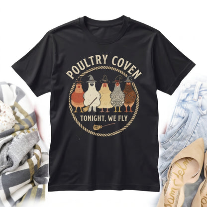 Funny Halloween Chicken Mom Graphic Animal Farm Fall Super Soft Apparel Unisex TShirt