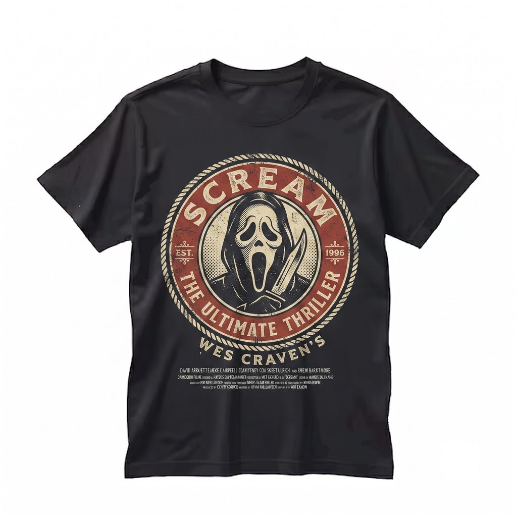 Halloween Horror Film Graphic Spooky Season Ghost Face Apparel Unisex TShirt
