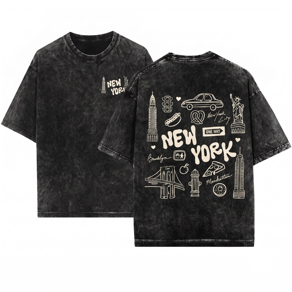New York City Vacation Travel Bachelorette Party NYC Tee Unisex Wash T-Shirt