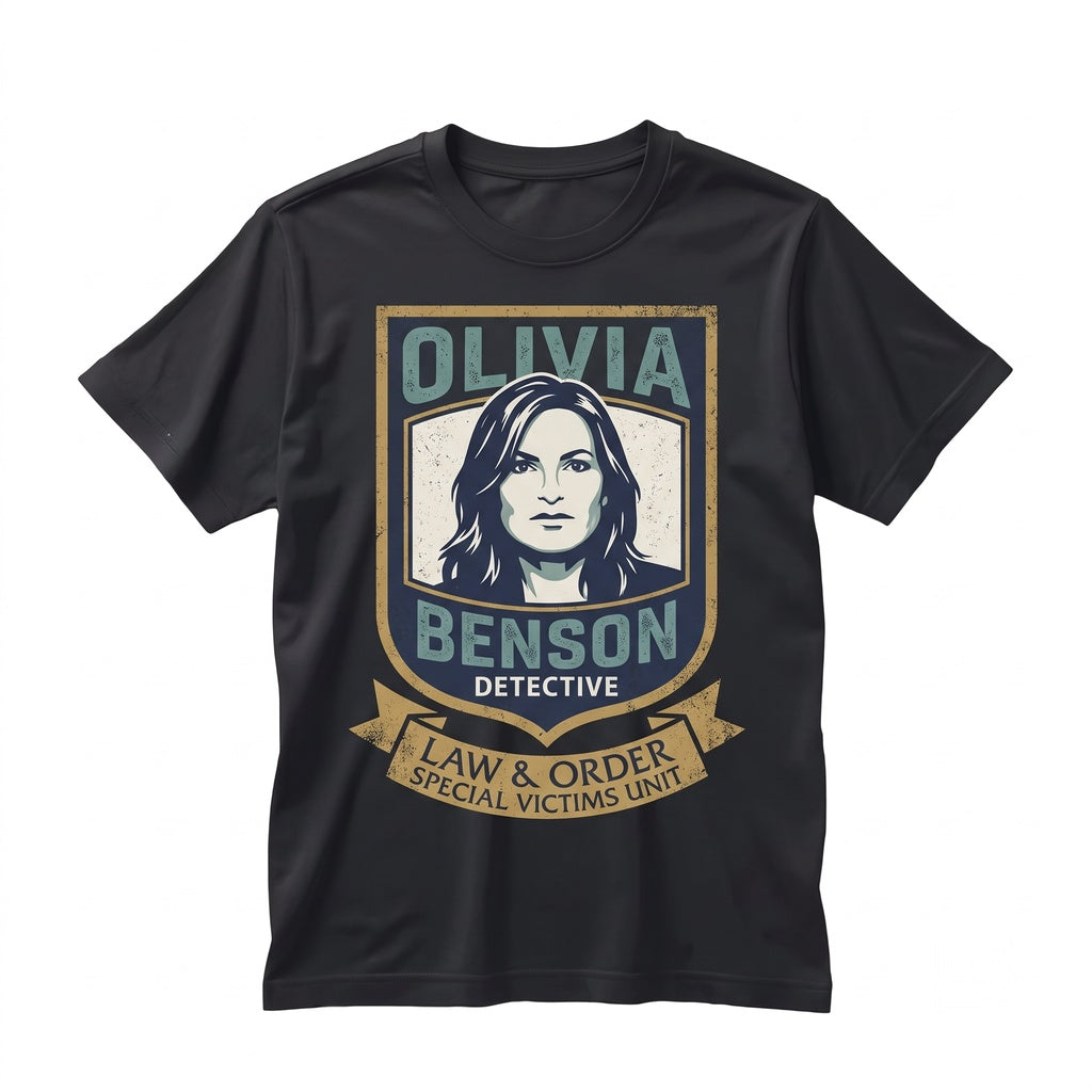 Olivia Benson Vintage Crime TV Drama Fan Graphic Gift For Men Women Unisex TShirt