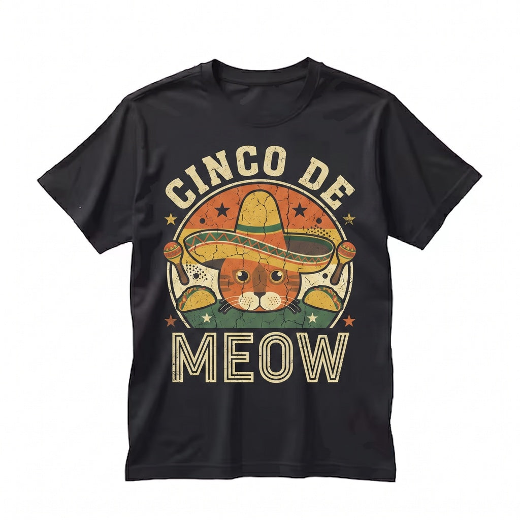 Cinco de Meow Funny Mexican Fiesta Drinko Mayo Party Gift Graphic Unisex TShirt