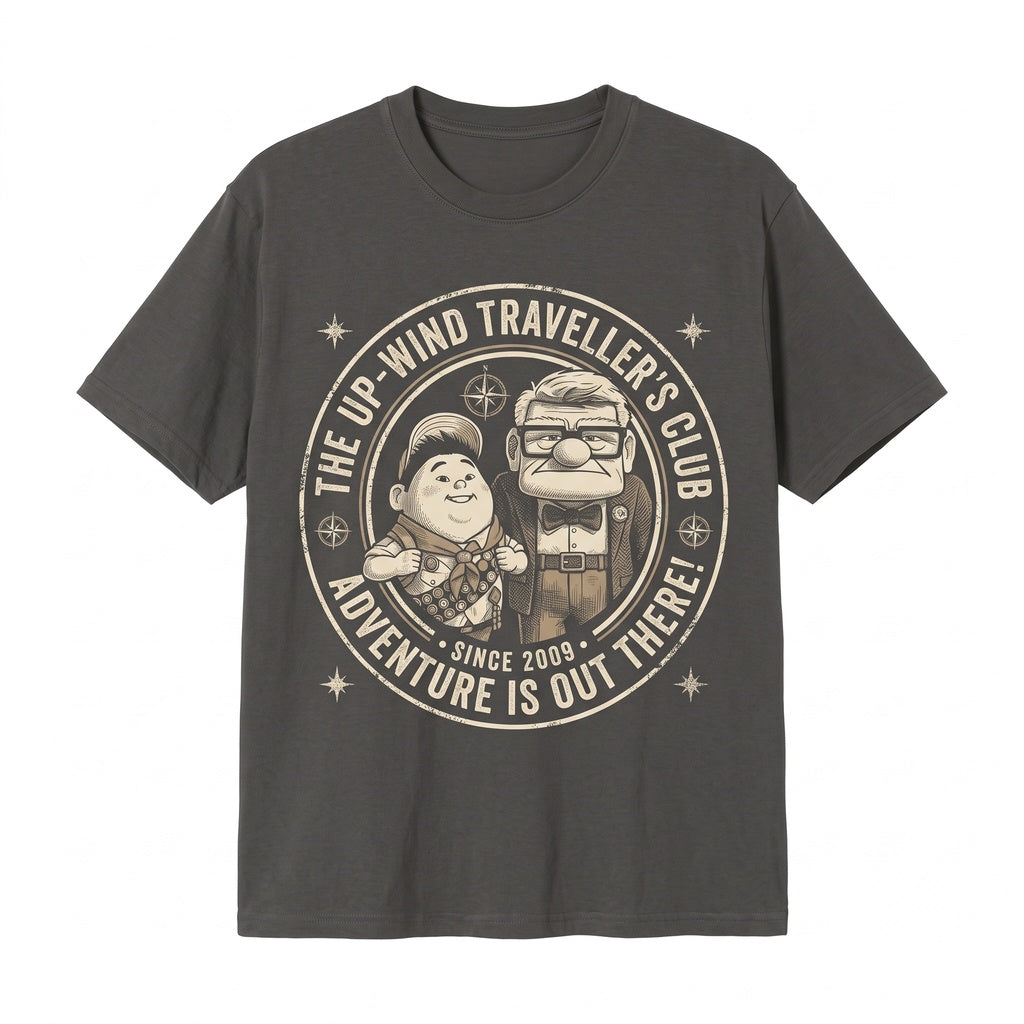 Oversized Carl Fredricksen Russell Dug Paradise Falls Adventure Graphic Unisex TShirt