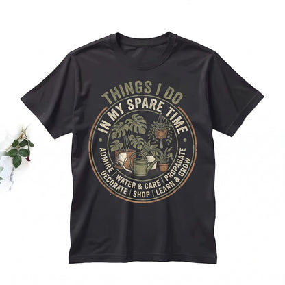 Houseplant Lover Moss Green Botanical Propagation Graphic Unisex TShirt