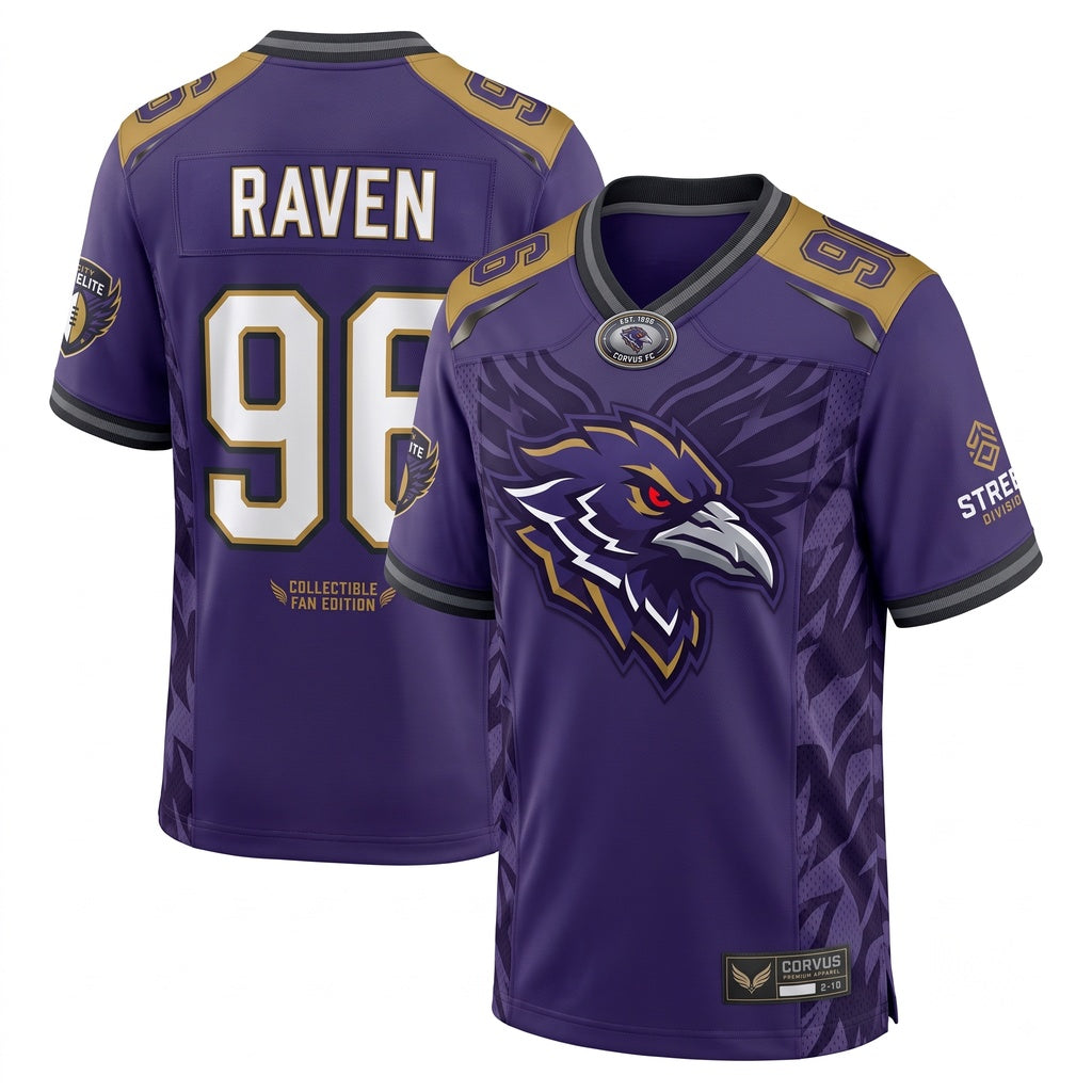 Unisex Athletic Game Day Football Fan Jersey - Lightweight Breathable Stitched Mesh