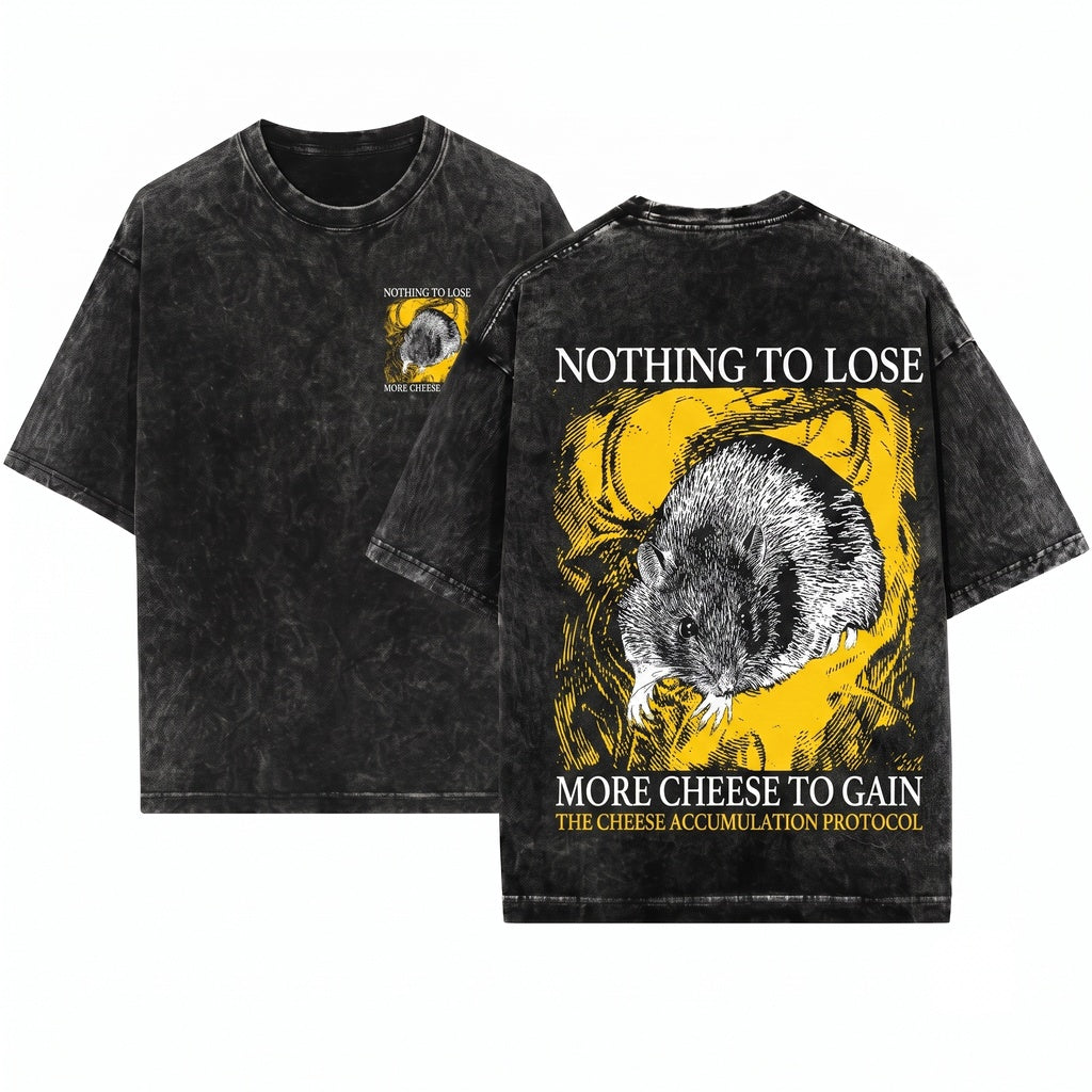 Nothing to Lose Rat Graphic Vintage Wash T-Shirt