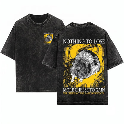 Nothing to Lose Rat Graphic Vintage Wash T-Shirt