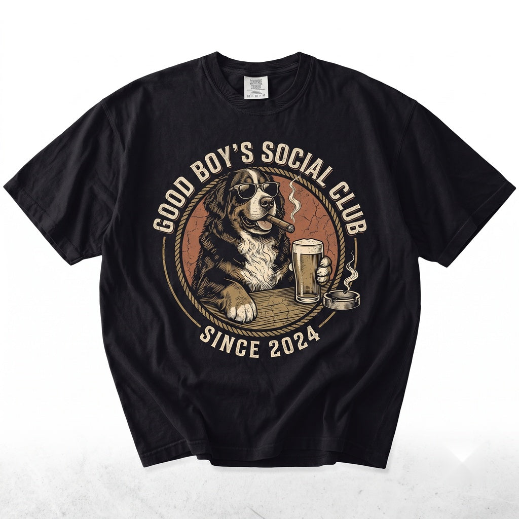 Bernese Mountain Dog Drinking Beer Sarcastic Meme Gift For Pet Mom Dad Graphic Unisex TShirt