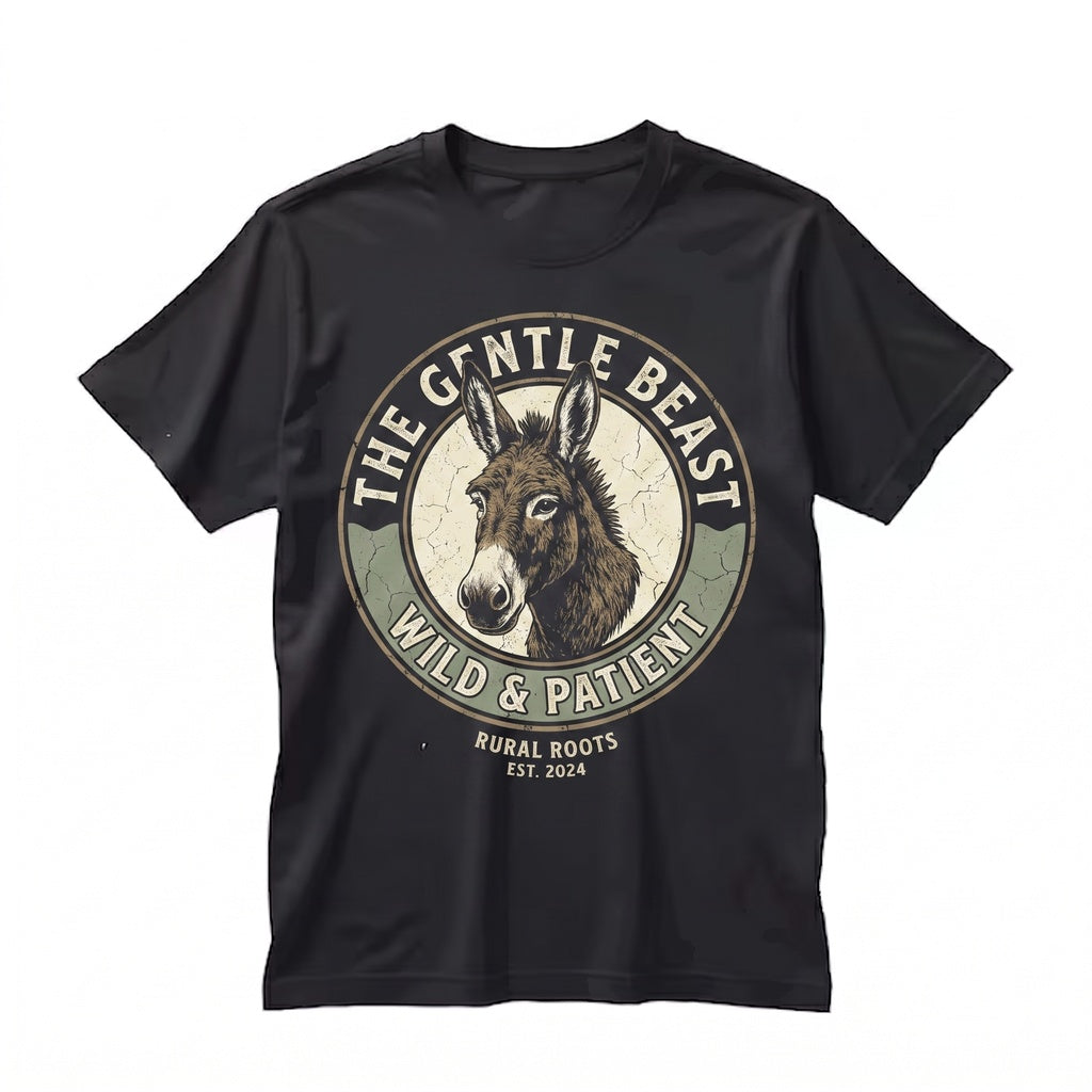 Vintage Cute Donkey Graphic Farm Animal Lover Gift Unisex TShirt