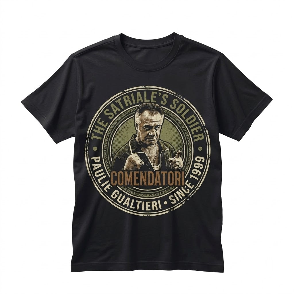 Paulie Gualtieri Vintage Graphic Mobster Mafia Retro Cotton Apparel Gift For Men Women Unisex TShirt