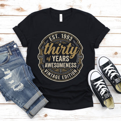 Thirty AF Thirty-Year-Old Birthday Gift Funny Party Apparel Unisex TShirt