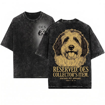 English Sheepdog Pet Breed Animal Lover Crewneck Top Unisex Wash T-Shirt
