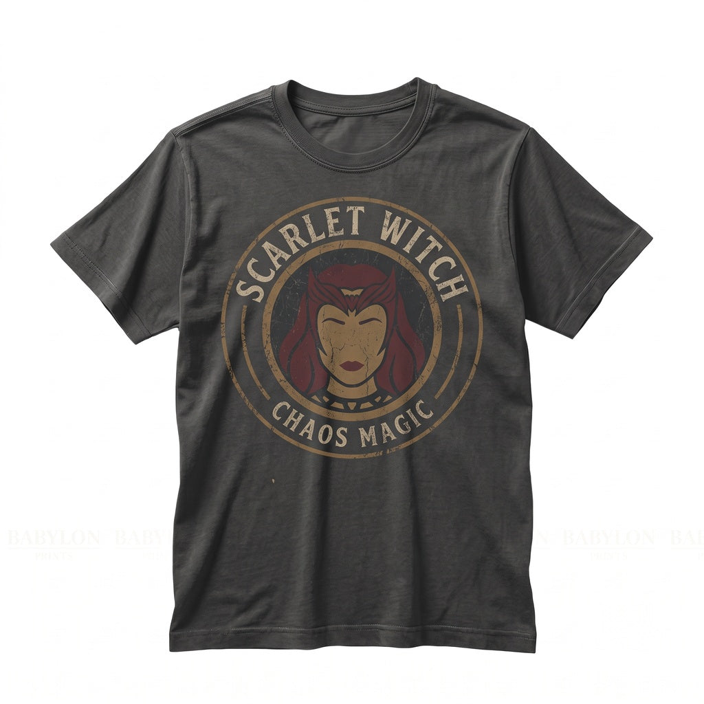 Vintage Scarlet Witch Retro Comic Superhero Wanda Maximoff Graphic Sweatshirt Hooded Apparel Fan Unisex TShirt