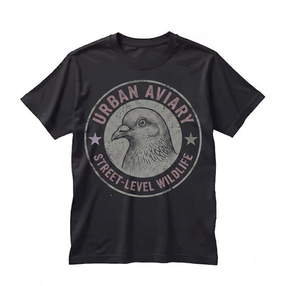 Vintage 90s Pigeon Retro Star Graphic Cute Rock Dove Aesthetic Top Street Bird Lover Gift Artistic Y2K Urban Unisex TShirt