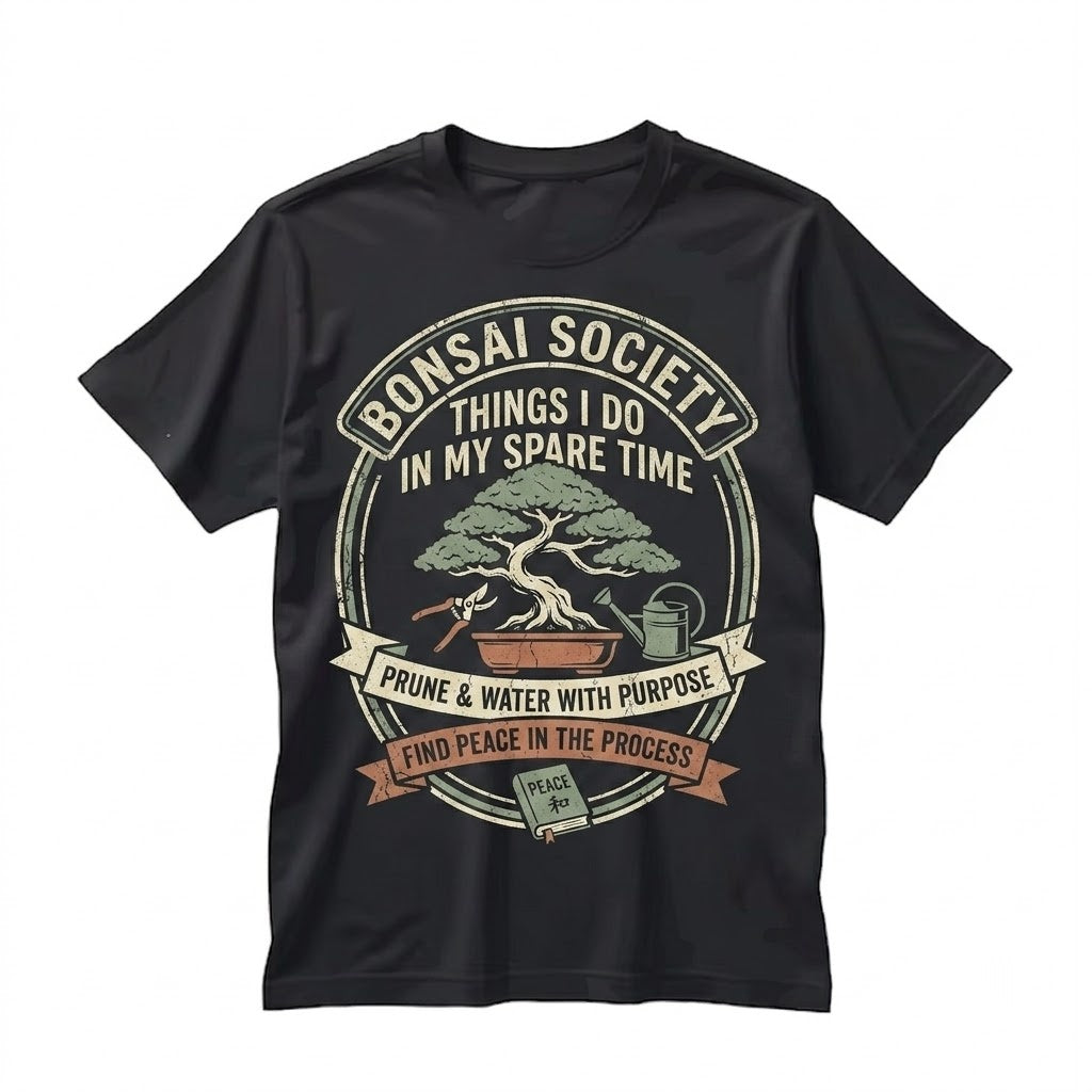 Bonsai Tree Gardening Graphic Apparel Things I Do In My Spare Time Japanese Zen Plant Lover Gifts Unisex TShirt