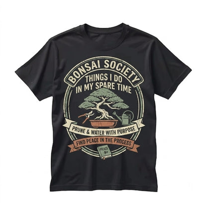 Bonsai Tree Gardening Graphic Apparel Things I Do In My Spare Time Japanese Zen Plant Lover Gifts Unisex TShirt