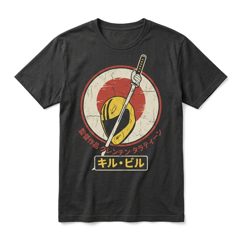 Vintage Japanese Samurai Katana Sword Martial Arts Action Cinema Graphic Unisex TShirt