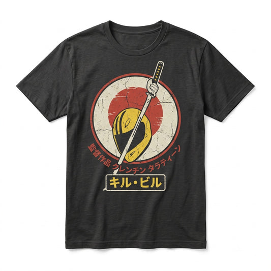 Vintage Japanese Samurai Katana Sword Martial Arts Action Cinema Graphic Unisex TShirt